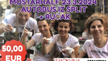 Trči polumaraton u Mostaru i uživaj u gastronomskim specijalitetima! Mostar Half autobusom iz Splita