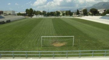 Football preparations in Split,  Dalmatia, Croatia