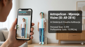 AntropoScan - Mjerenje Visine