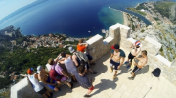Hiking in Omiš to the fortress Fortica or to church of Madona of Snow or Canyon of Cetina, Croatia