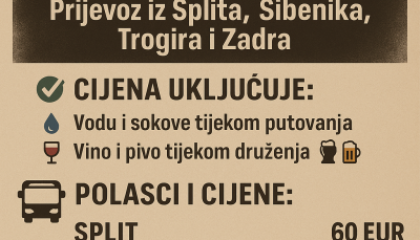 KONCERT THOMPSONA U SINJU Prijevoz iz Splita, Šibenika, Trogira i Zadra
