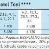 HOTEL TONI Kaprun Austrija 1/2+0 1